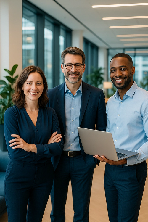 Fahtastic Teamportrait im Office